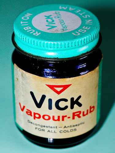 Vick's Vapor Rub is a unique combination of petroleum jelly and oils along